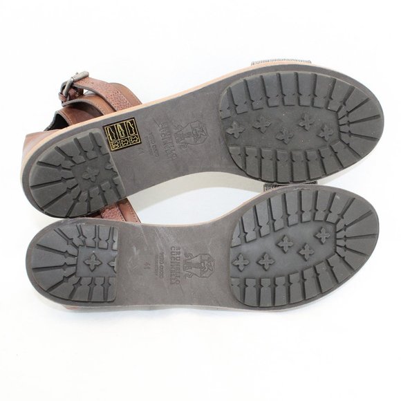 Brunello Cucinelli Brown Embellished Sandals - Picture 11 of 11